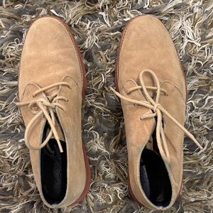 Cole Haan Men's Beige Suede Oxfords